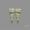 Green Serpentine Cabochons Pair