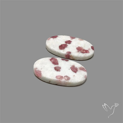 Pink Tourmaline In Quartz Pair