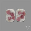 Pink Tourmaline In Quartz Pair