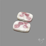 Pink Tourmaline In Quartz Pair