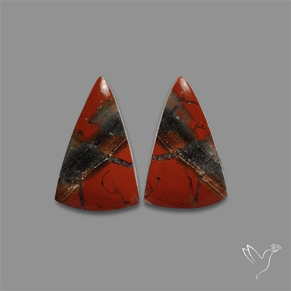 Brecciated Mookaite Pair