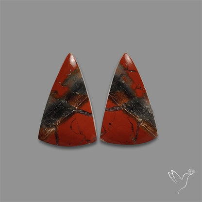 Brecciated Mookaite Pair