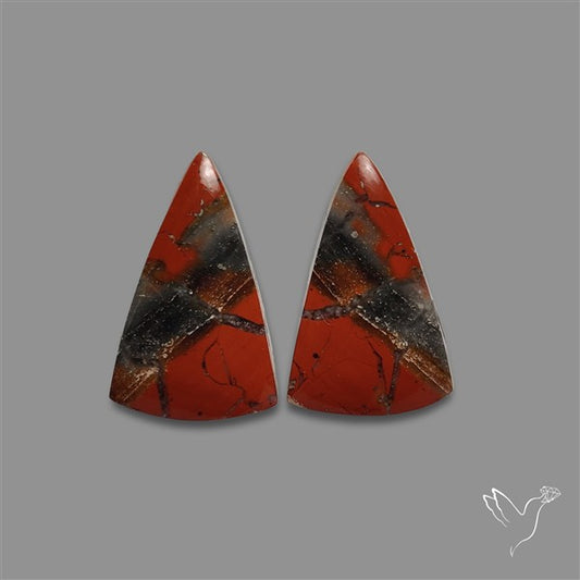 Brecciated Mookaite Pair