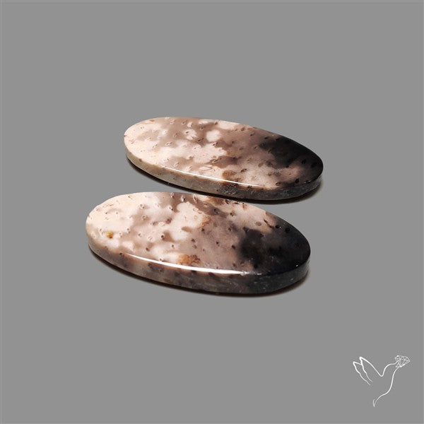 Indonesian Palmroot Agate Pair
