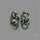 Chrome Diopside In Quartz Pair