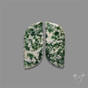 Chrome Diopside In Quartz Pair