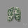 Chrome Diopside In Quartz Pair