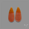 Candy Corn Cabs Pair Orange Aventurine
