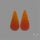 Candy Corn Cabs Pair Orange Aventurine