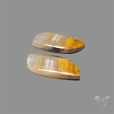 Yellow Calcite Cabochons Pair