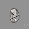 Rose Cut Black Tourmalinated Quartz