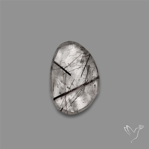 Rose Cut Black Tourmalinated Quartz