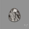 Rose Cut Black Tourmalinated Quartz