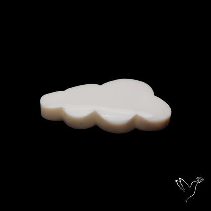 White Agate Cloud Carving