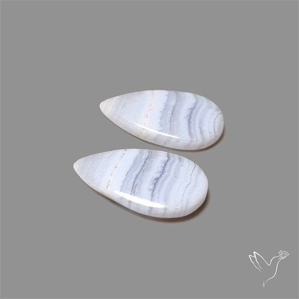 Blue Lace Agate Pair