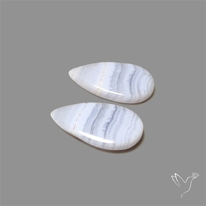Blue Lace Agate Pair