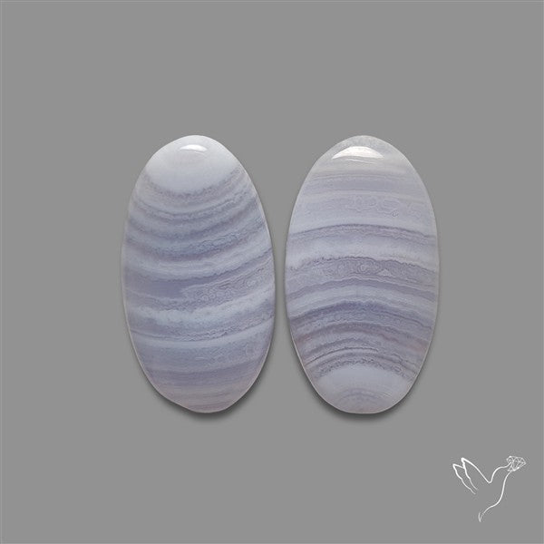 Blue Lace Agate Pair