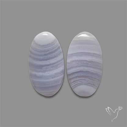 Blue Lace Agate Pair