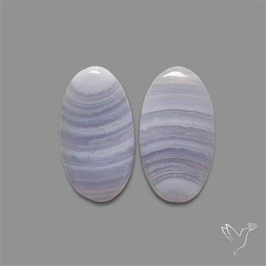 Blue Lace Agate Pair