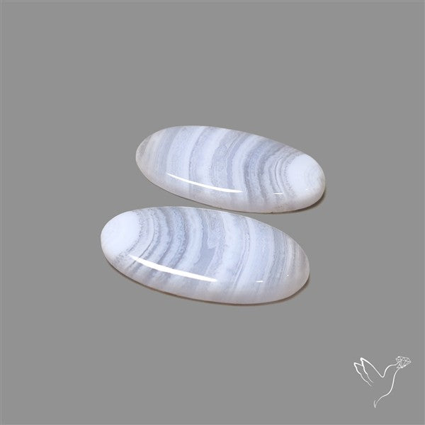 Blue Lace Agate Pair