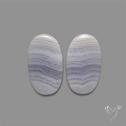 Blue Lace Agate Pair