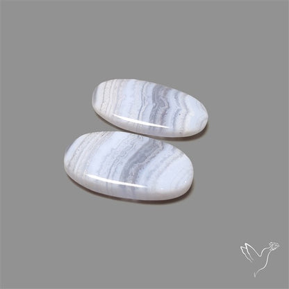 Blue Lace Agate Pair