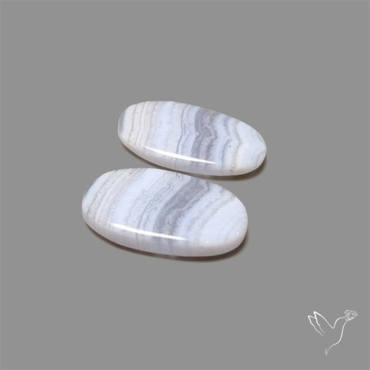 Blue Lace Agate Pair