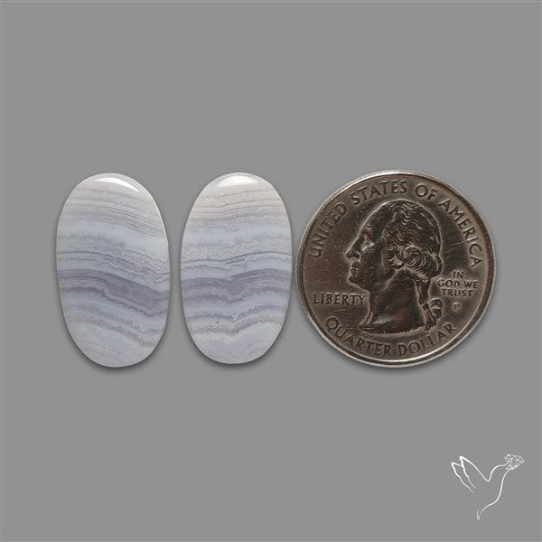 Blue Lace Agate Pair