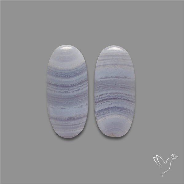 Blue Lace Agate Pair