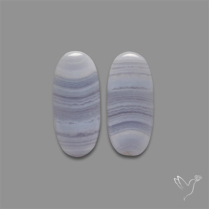 Blue Lace Agate Pair
