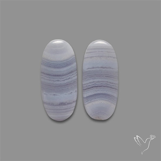 Blue Lace Agate Pair