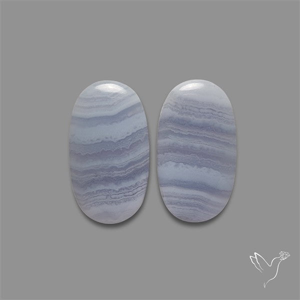 Blue Lace Agate Pair