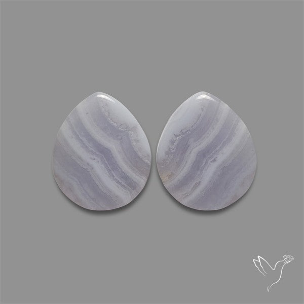 Blue Lace Agate Pair