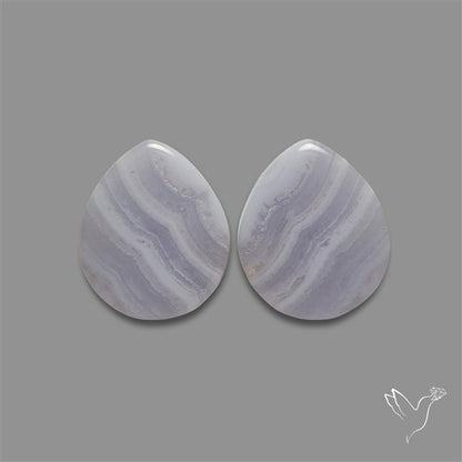 Blue Lace Agate Pair