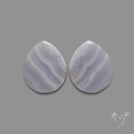 Blue Lace Agate Pair