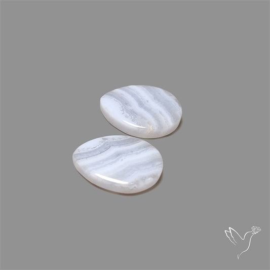 Blue Lace Agate Pair