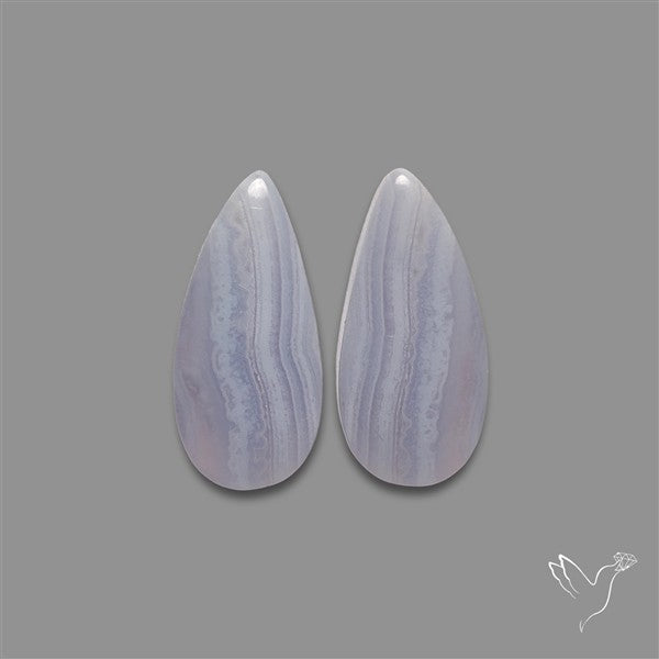 Blue Lace Agate Pair