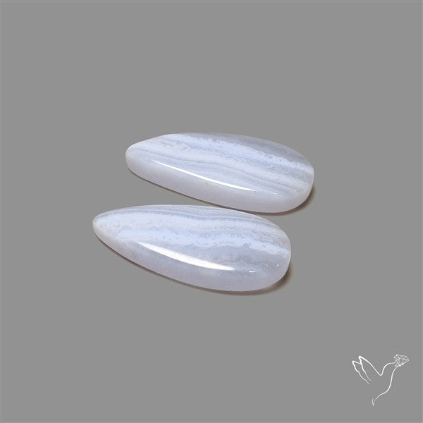 Blue Lace Agate Pair