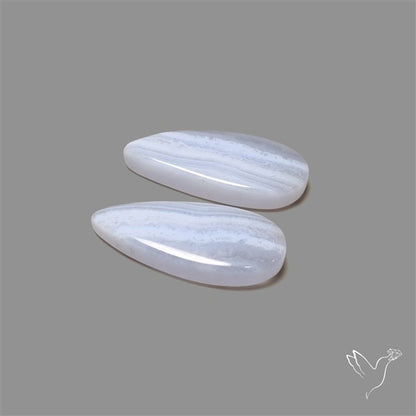 Blue Lace Agate Pair