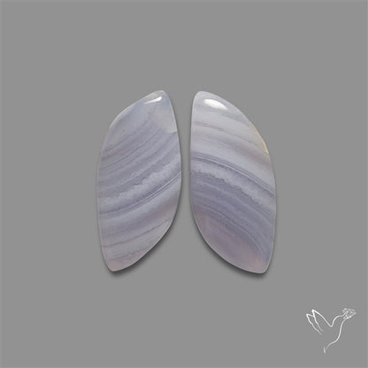 Blue Lace Agate Pair