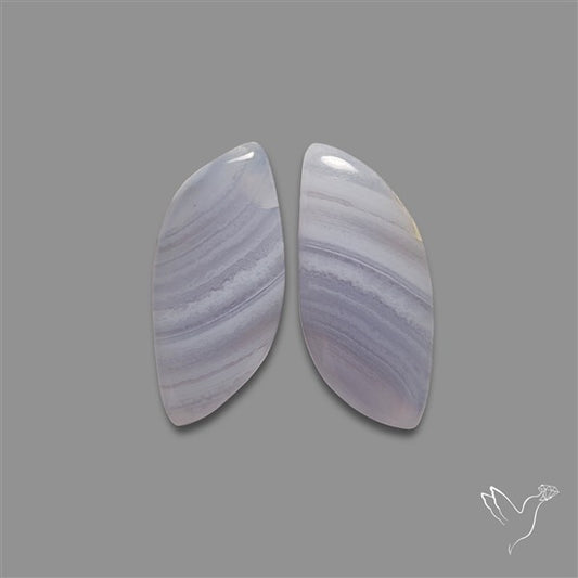 Blue Lace Agate Pair