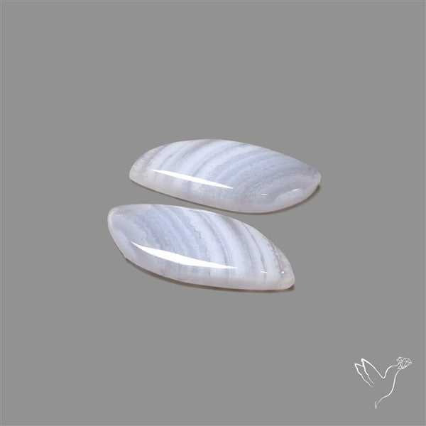 Blue Lace Agate Pair