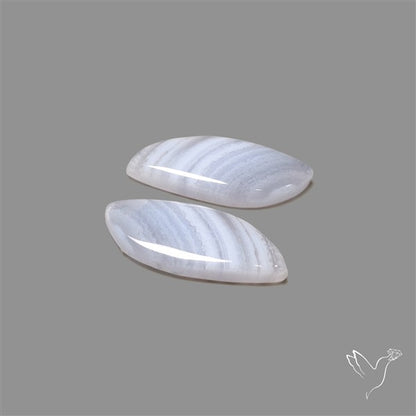 Blue Lace Agate Pair