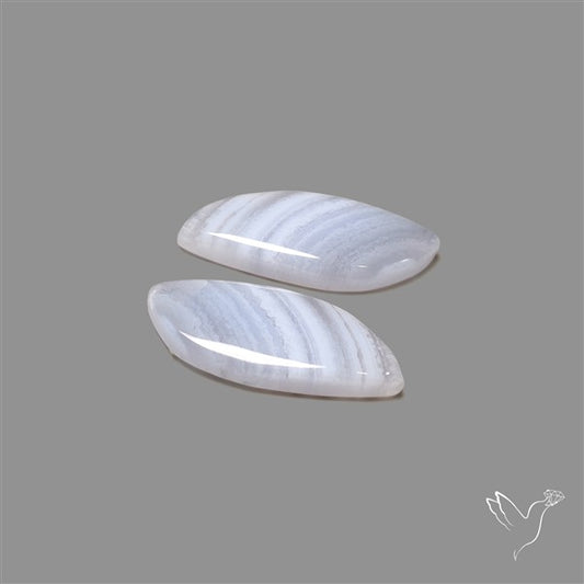 Blue Lace Agate Pair