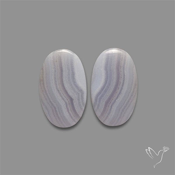 Blue Lace Agate Pair
