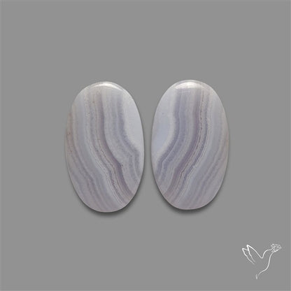 Blue Lace Agate Pair