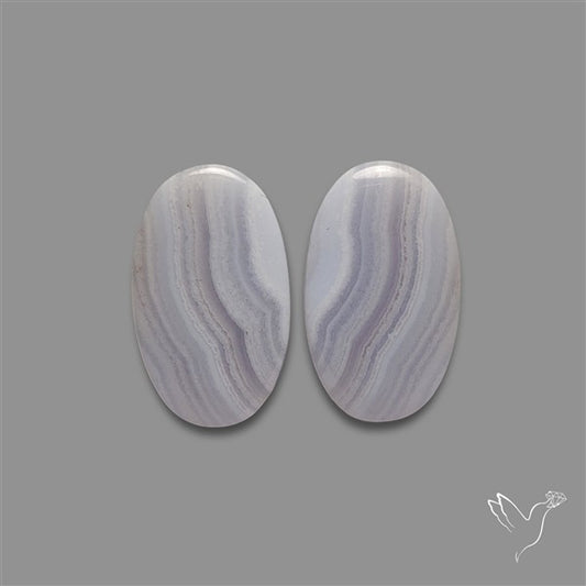 Blue Lace Agate Pair