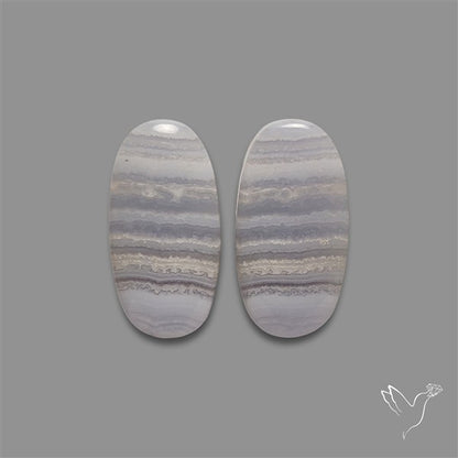 Blue Lace Agate Pair