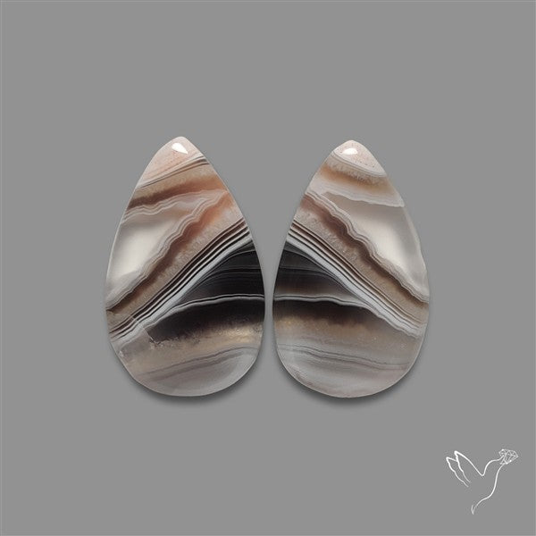 Botswana Agate Pair
