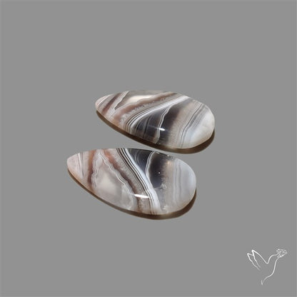 Botswana Agate Pair